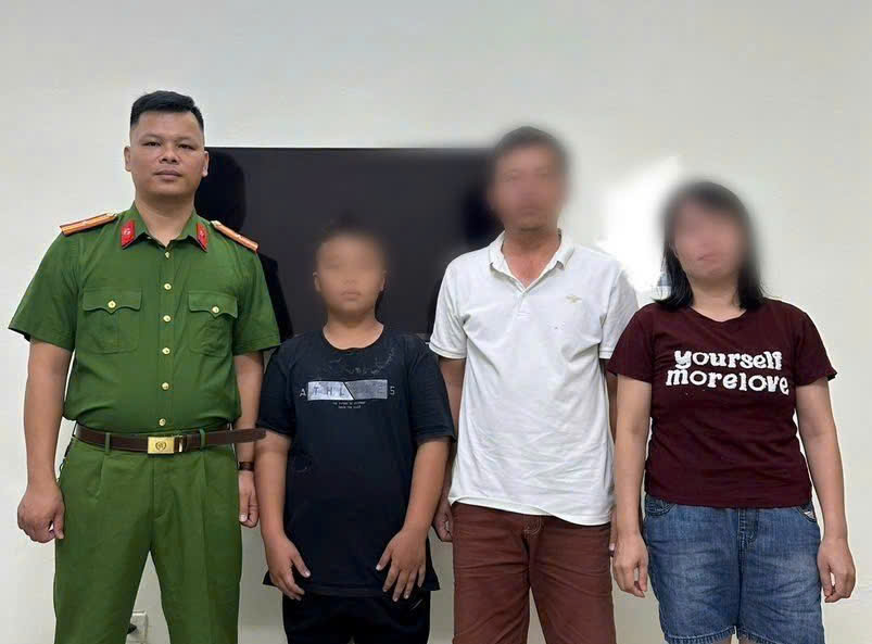 Công an xã Vĩnh Bảo kịp thời tìm, bàn giao cháu nhỏ bỏ nhà đi về với gia đình